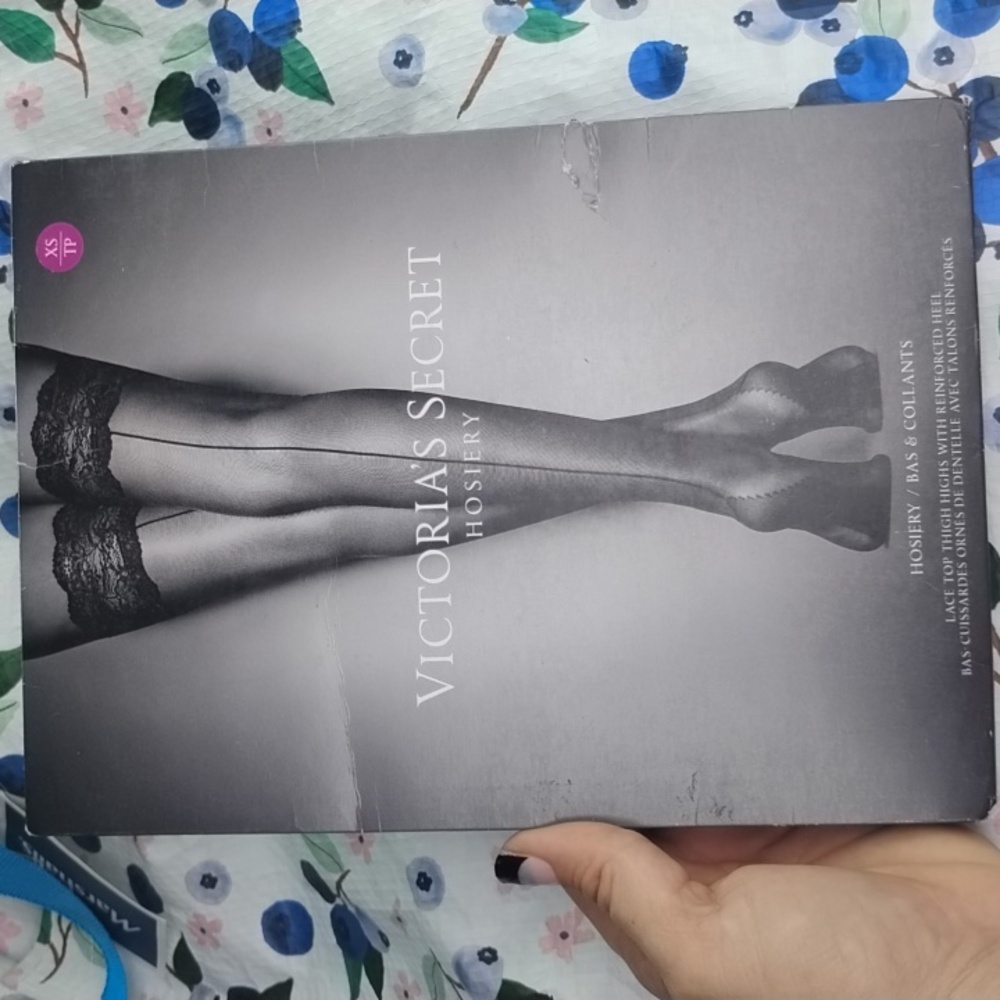 Victoria's Secret Pink Lace Thigh Highs